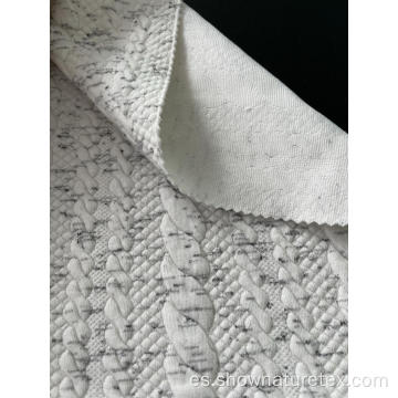 Hilo como Jacquard Knit en tres abogados de tela de sándwich para la salida de dama